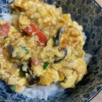 豆腐を入れようと試しました！水切りが甘くゆるくなってしまいましたが、、美味しかったです♪